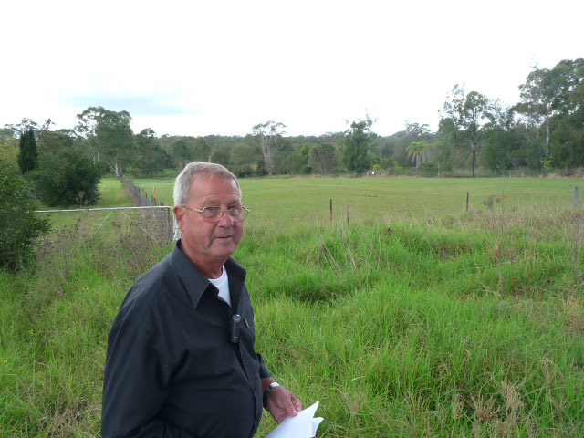 Gordon Morton at Plumpton site of Native Institution